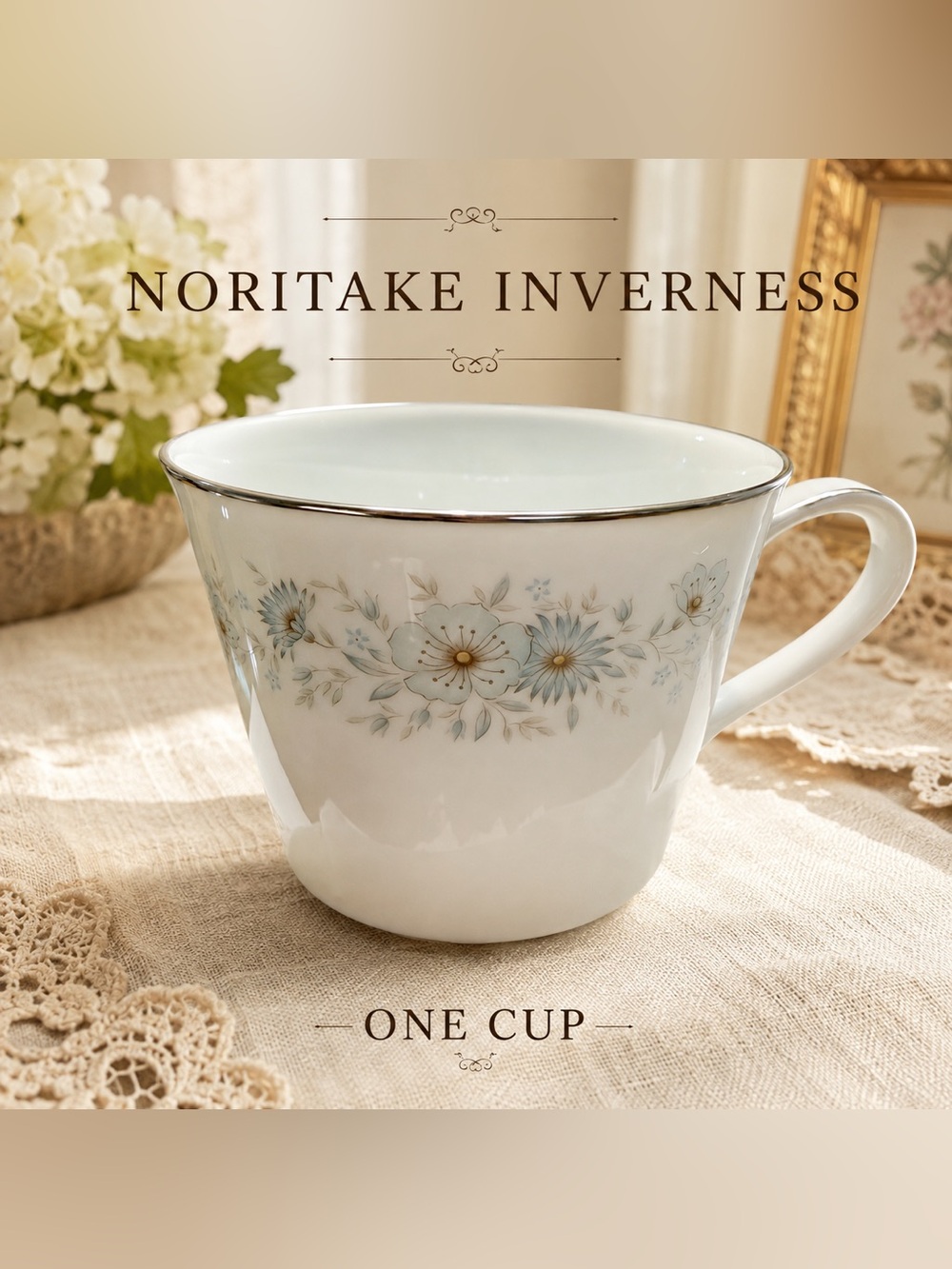 Vintage Noritake Inverness 6716 Coffee Cup Grandmacore Cottagecore